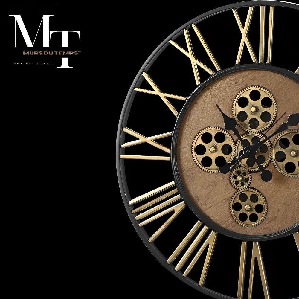 TITAN - Grande horloge murale steampunk