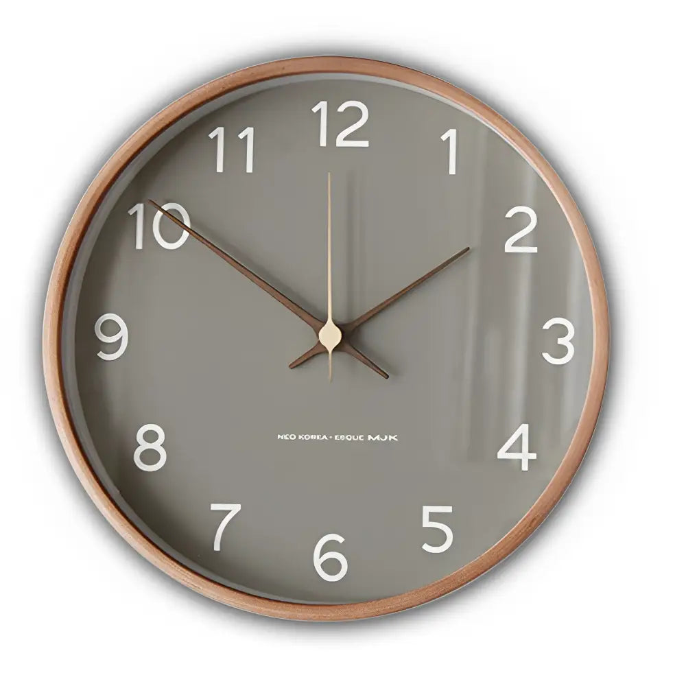 SKADI - Horloge murale nordique bois massif
