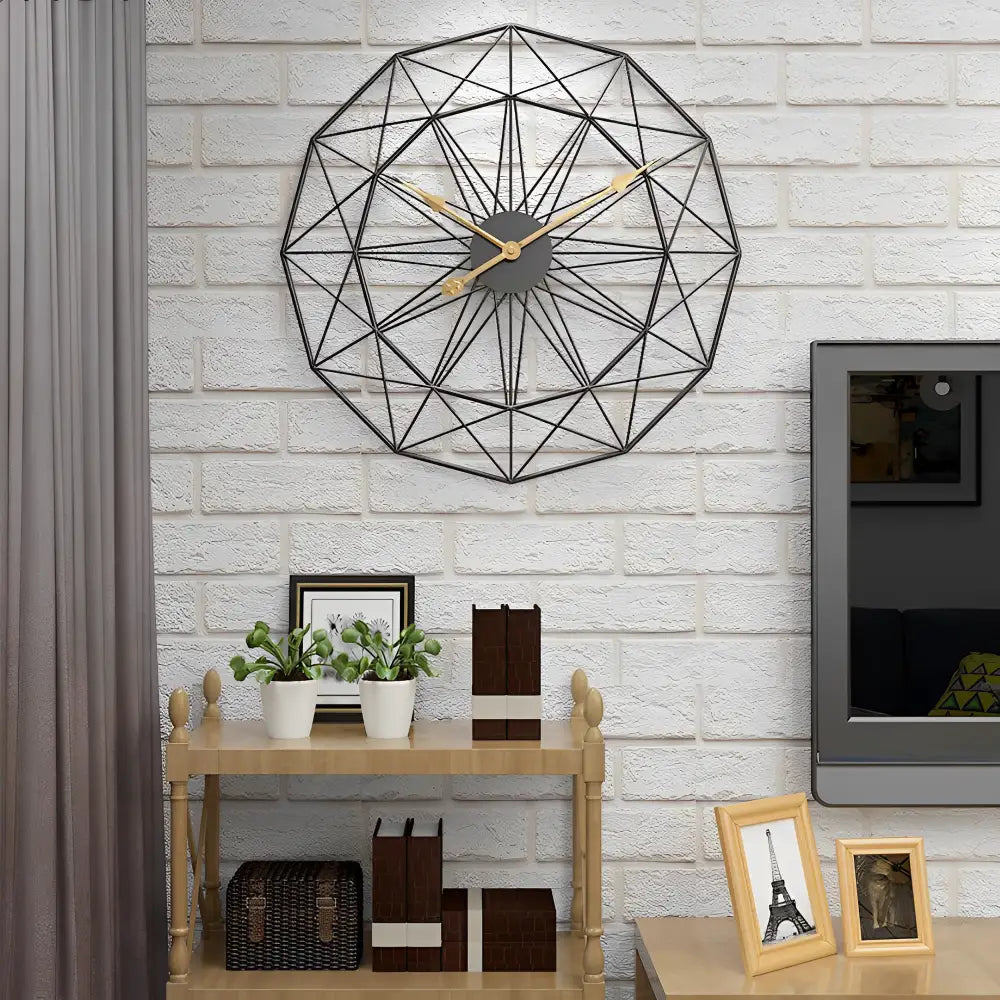 NORDIK - Horloge murale métal nordique 50 cm