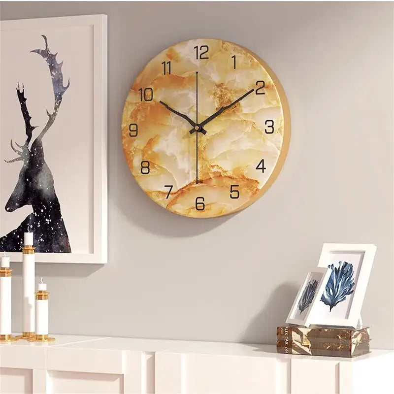MARBEL - Horloge murale effet marbre