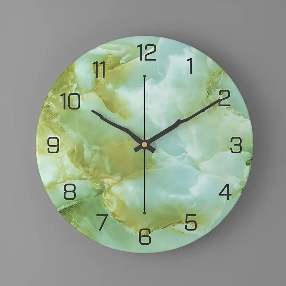 Horloge Murale Design Effet Marbre