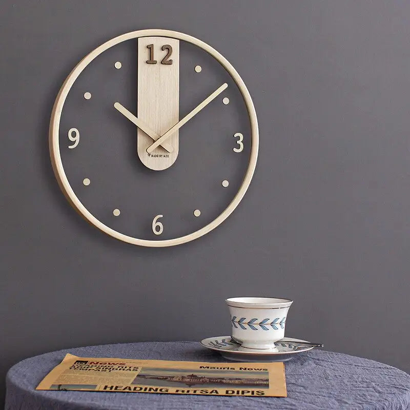 horloge murale originale en bois
