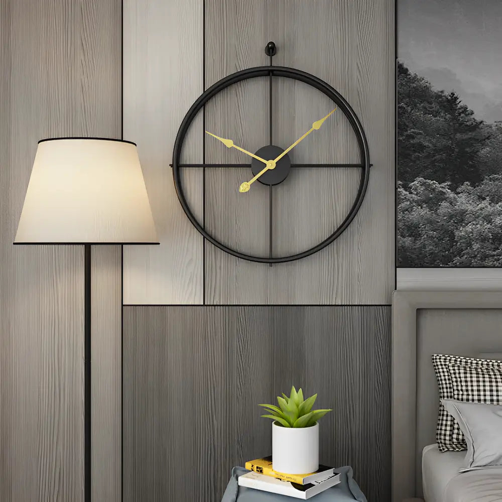 Horloge Murale Anneaux Sphériques