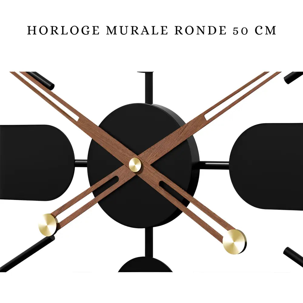 ENTRELACS - Horloge murale design croise