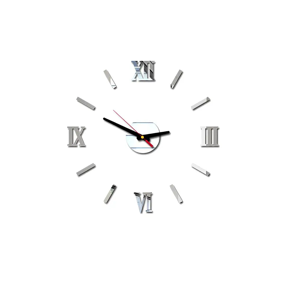 RELIEF - Horloge murale stickers 3D