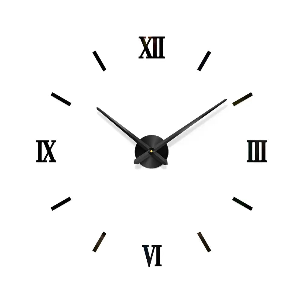 RELIEF - Horloge murale stickers 3D