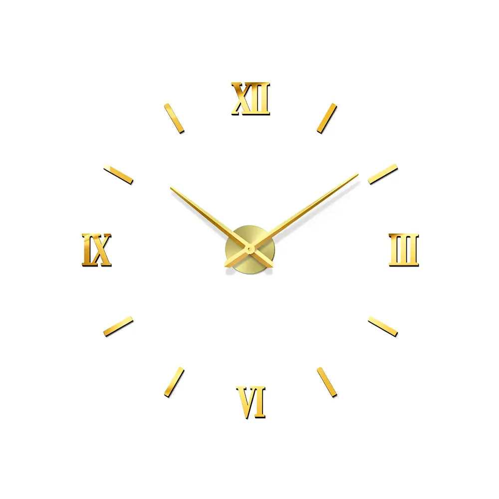 RELIEF - Horloge murale stickers 3D