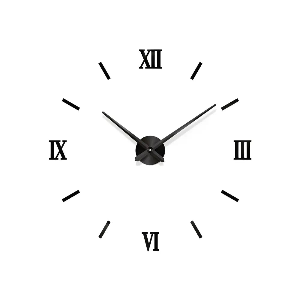 RELIEF - Horloge murale stickers 3D