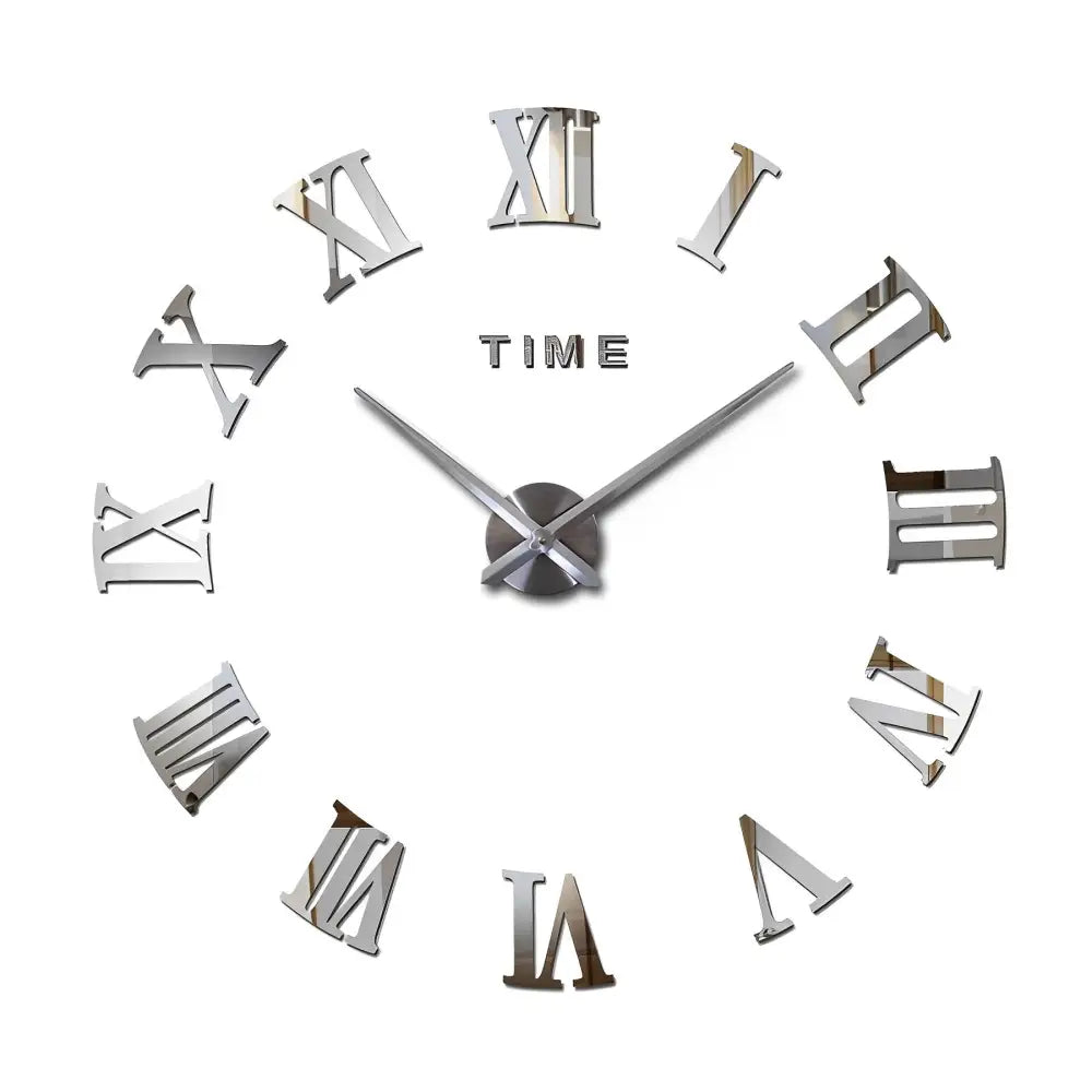 Horloge Murale Stickers Chiffre Romain