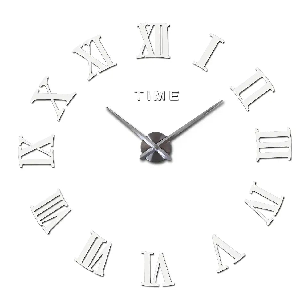 Horloge Murale Stickers Chiffre Romain