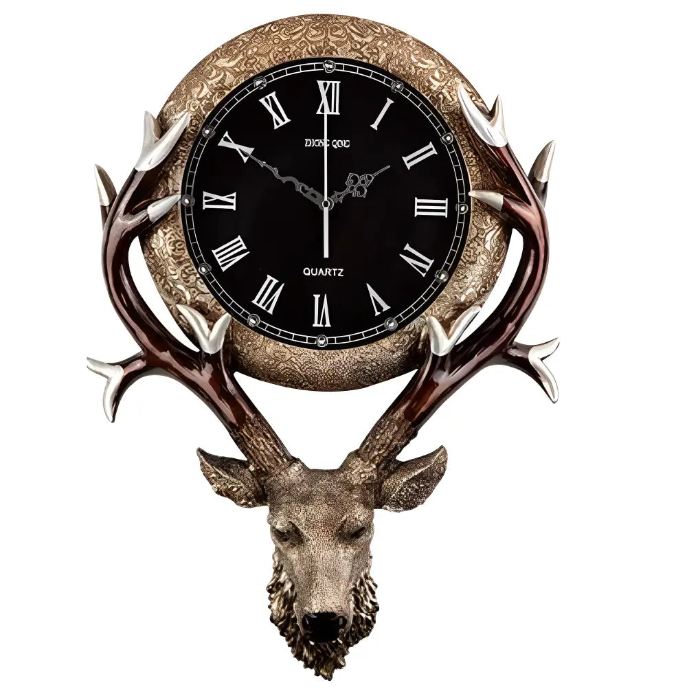 Horloge Murale Tête de Cerf
