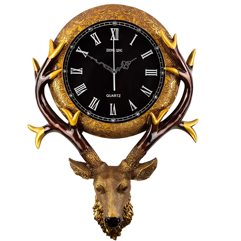 Horloge Murale Tête de Cerf
