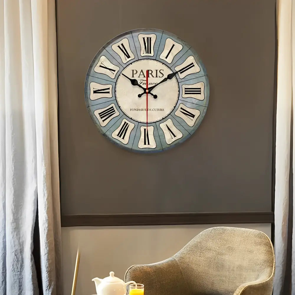 Horloge murale vintage paris