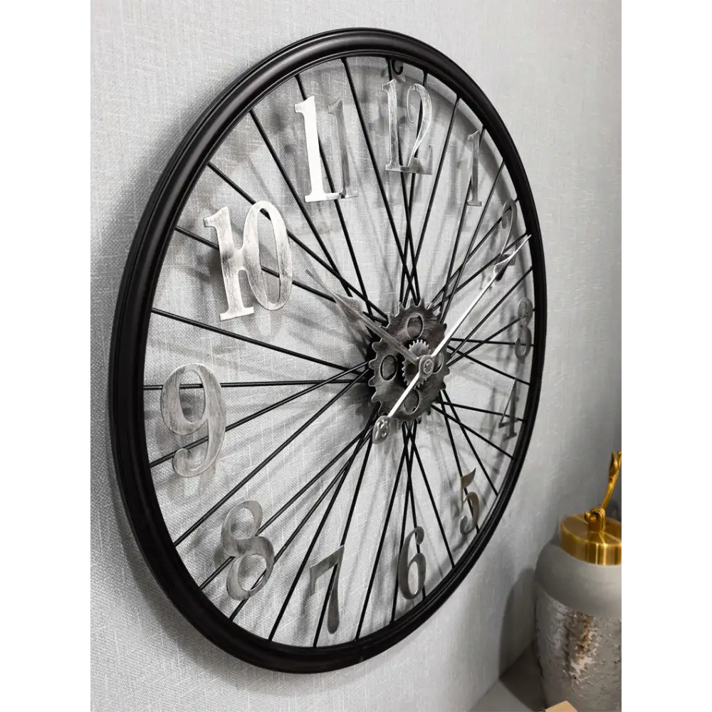 Horloge Murale Roue Vintage Engrenages
