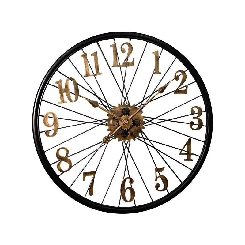 Horloge Murale Roue Vintage Engrenages