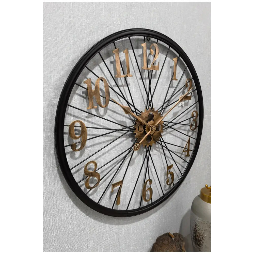 Horloge Murale Roue Vintage Engrenages
