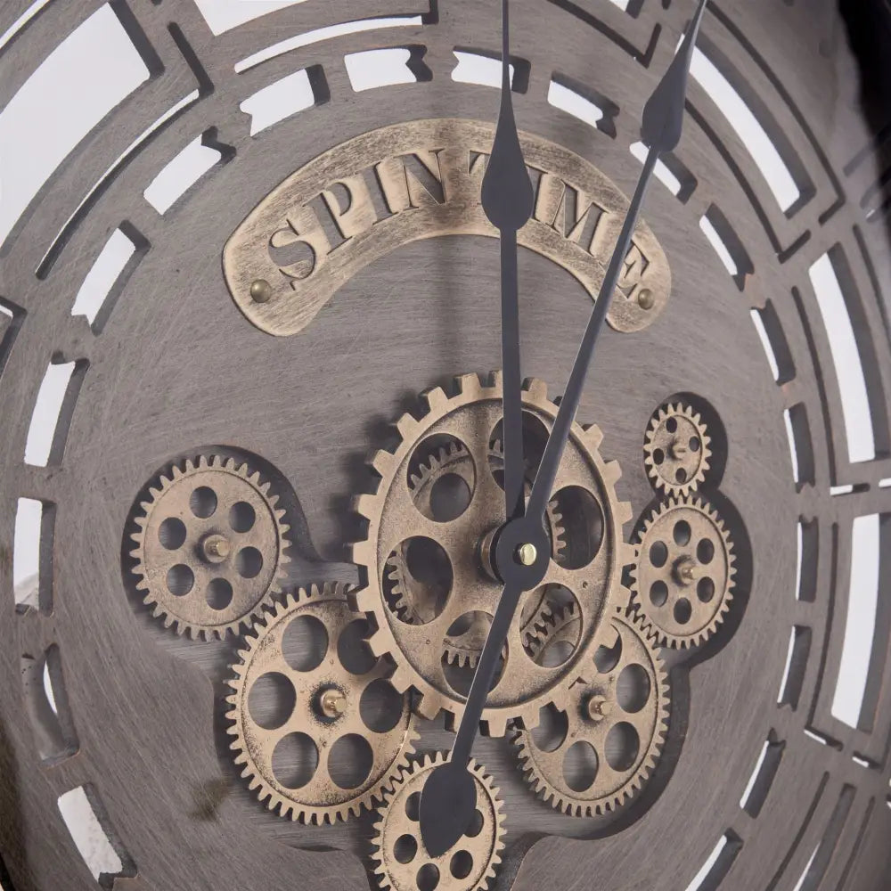 SPIN - Horloge murale industrielle vintage