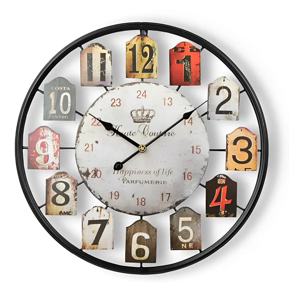 Horloge Murale Parfumerie Vintage