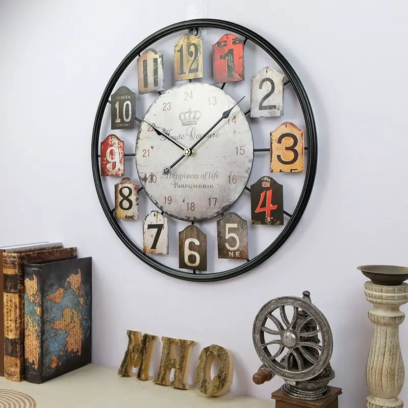 Horloge Murale Parfumerie Vintage