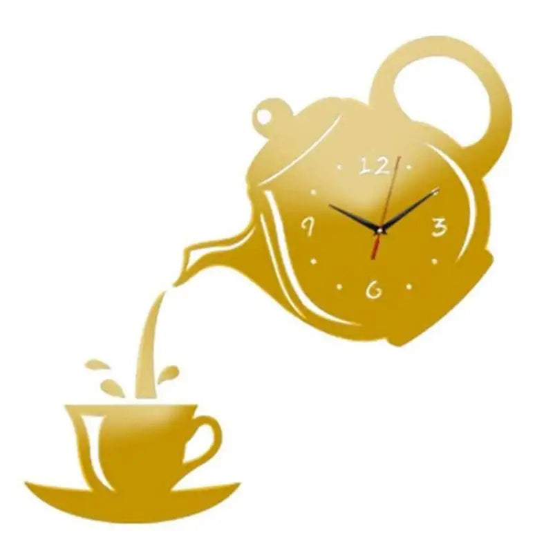 Horloge Murale Tasse & Théière