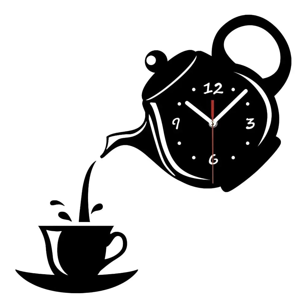 Horloge Murale Tasse & Théière