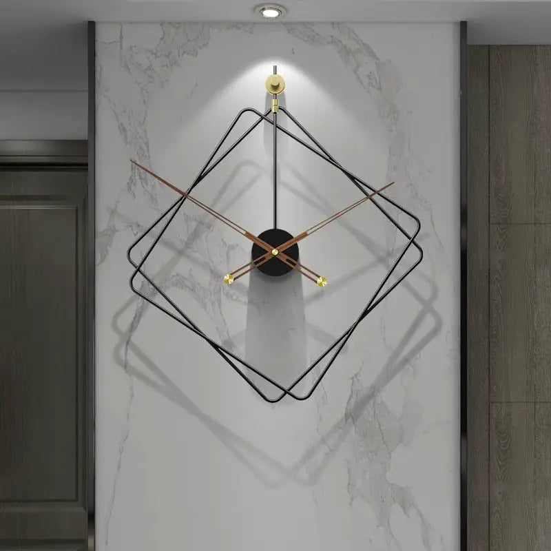 DIAMO - Grande horloge murale losange