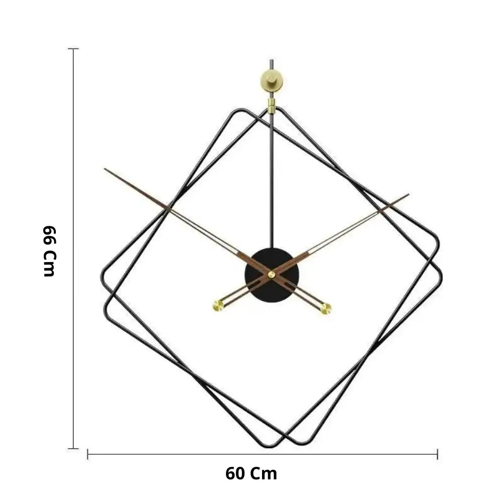 Horloge Murale Losange Design