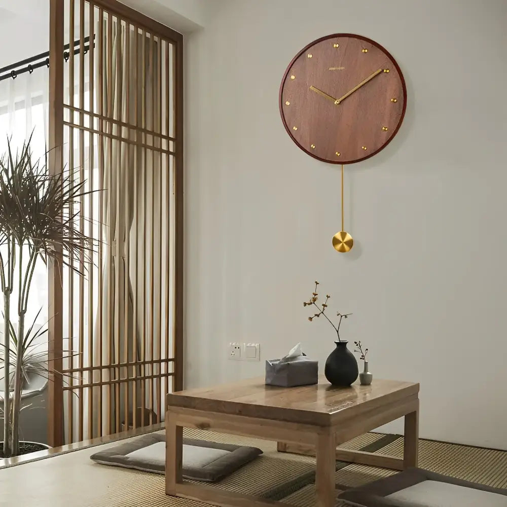 Horloge Murale Moderne avec Balancier