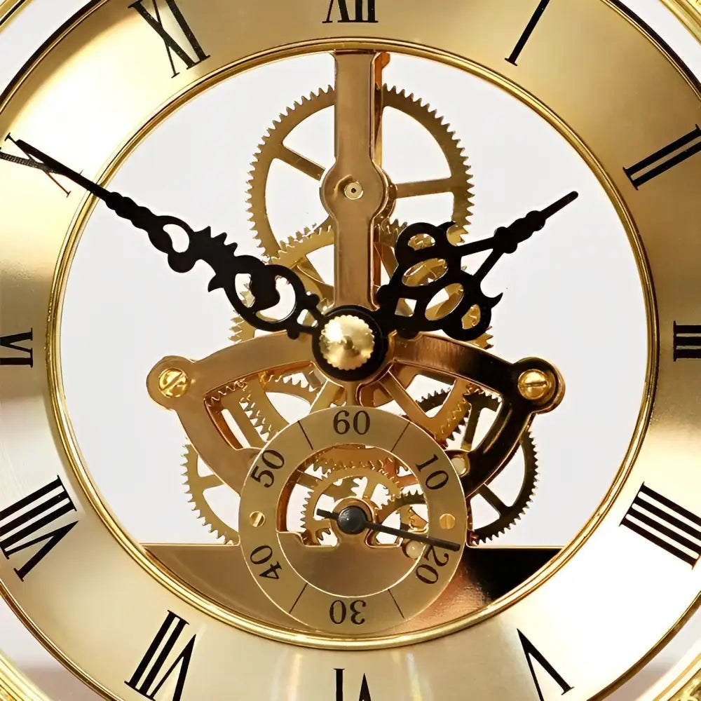 MIDAS - Horloge à poser dorée vintage