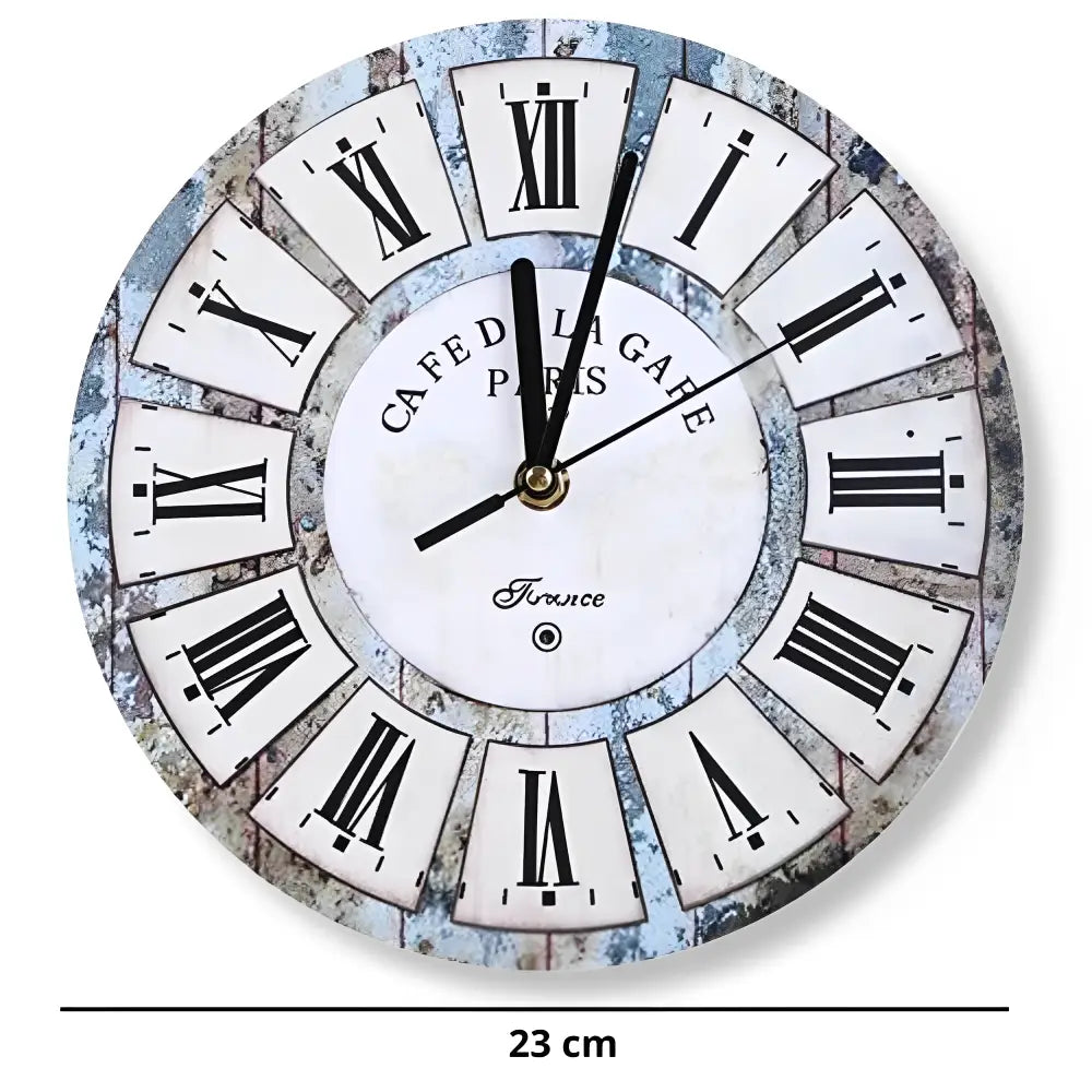 GARE - Petite horloge murale cafe vintage