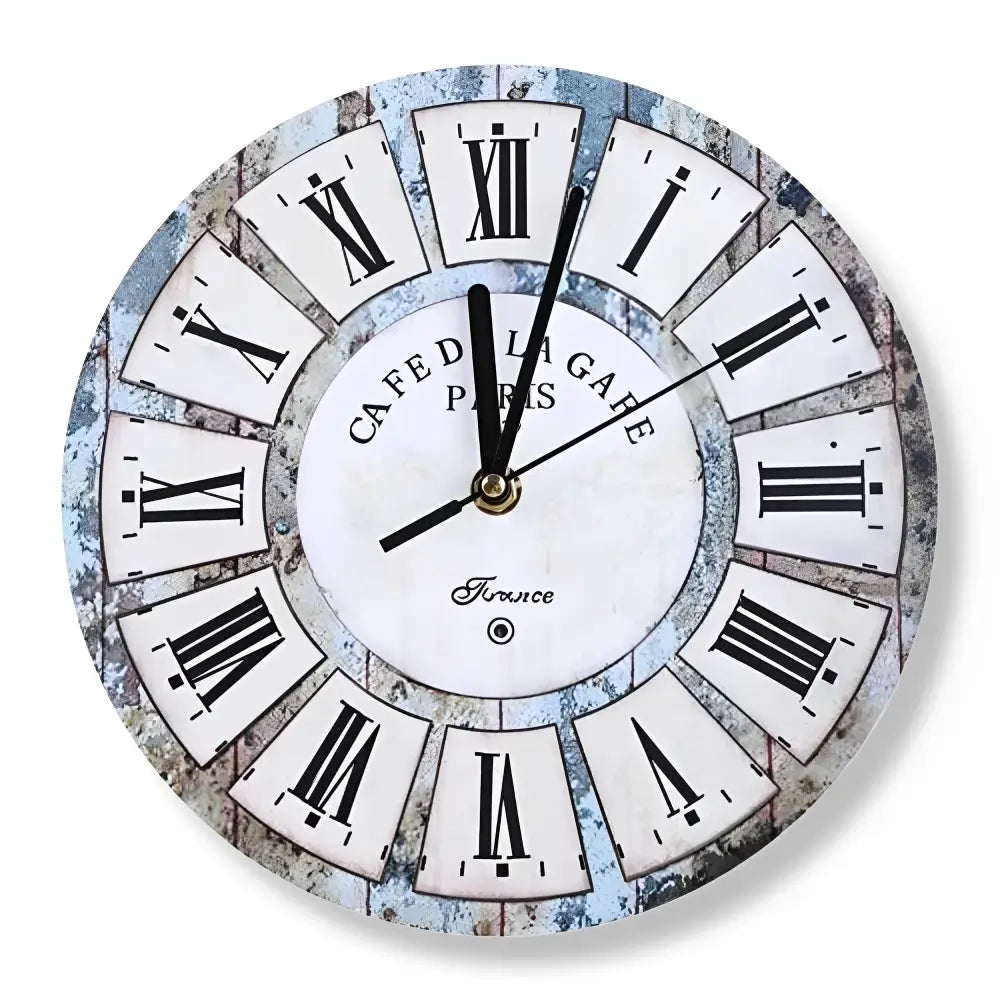 Petite Horloge Murale Vintage Cafe de la Gare