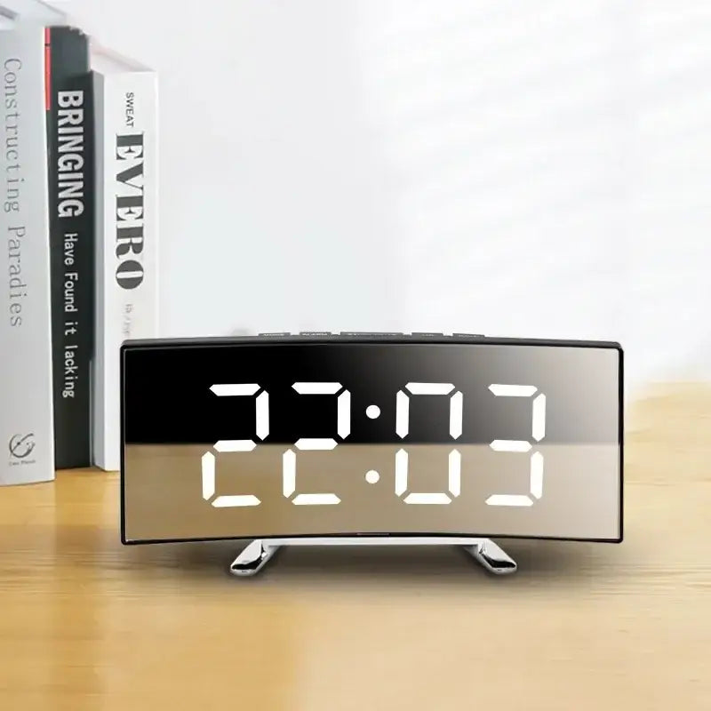 Horloge Digitale LED Courbée