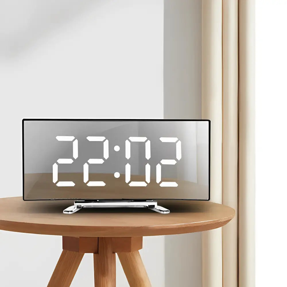 Horloge Digitale LED Courbée
