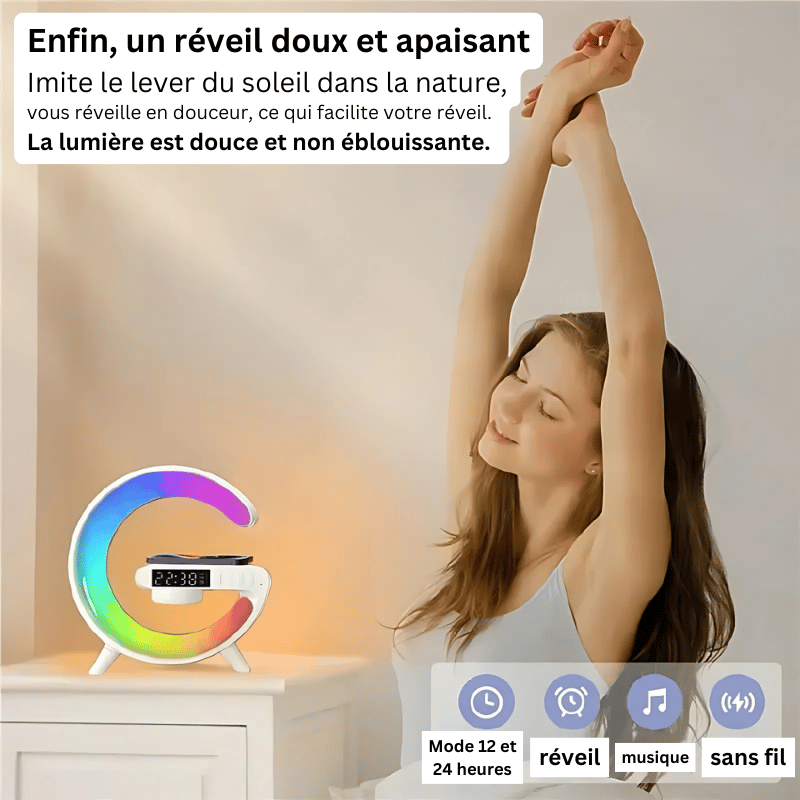 VOLT - Réveil RGB charge sans fil